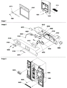 04 - Facade Dispenser Cover, Elec Brkt Assy. parts for Amana Refrigerator SBDE21VPSE / P1317202W E from AppliancePartsPros.com