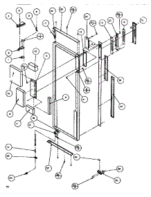 06 - Door / Hinge / Trim Ref parts for Amana Refrigerator SBDE520M / P1164003W W from AppliancePartsPros.com