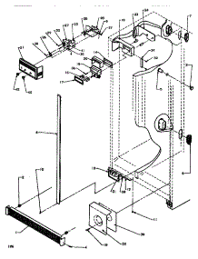 02 - Controls & Cabinet (Ref / Frz) parts for Amana Refrigerator SBDE520NW / P1181201W W from AppliancePartsPros.com