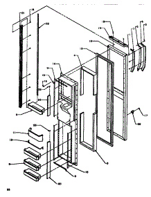 08 - Fz Door parts for Amana Refrigerator SBDE520NW / P1181201W W from AppliancePartsPros.com