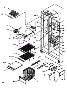 09 - Fz Shelving & Ref Light parts for Amana Refrigerator SBDE520NW / P1181201W W from AppliancePartsPros.com