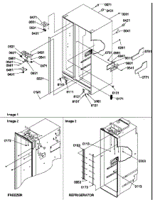 02 - Cabinet Parts parts for Amana Refrigerator SBDE520SW / P1185202W W from AppliancePartsPros.com