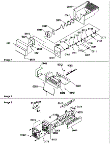 07 - Ice Bucket Auger And Ice Maker Parts parts for Amana Refrigerator SBDE520SW / P1185202W W from AppliancePartsPros.com