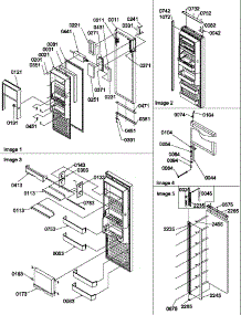 10 - Ref Door parts for Amana Refrigerator SBDE520SW / P1185202W W from AppliancePartsPros.com