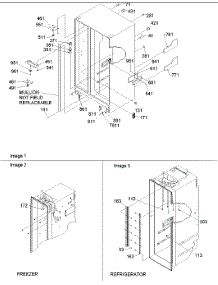 02 - Cabinet Parts parts for Amana Refrigerator SBDE522VW / P1320305W W from AppliancePartsPros.com