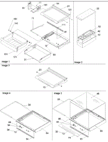 03 - Deli, Shelves, Crisper And Accessories parts for Amana Refrigerator SBDE522VW / P1320305W W from AppliancePartsPros.com