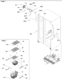 07 - Freezer Shelves And Lights parts for Amana Refrigerator SBDE522VW / P1320305W W from AppliancePartsPros.com