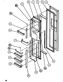 08 - Fz Door parts for Amana Refrigerator SBDT520K / P1110001W W from AppliancePartsPros.com
