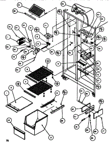 09 - Fz Shelving & Ref Light parts for Amana Refrigerator SBDT520K / P1110001W W from AppliancePartsPros.com