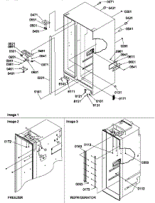 02 - Cabinet Parts parts for Amana Refrigerator SBDT520SW / P1185103W W from AppliancePartsPros.com
