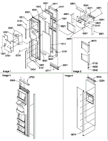 03 - Fz Door parts for Amana Refrigerator SBDT520SW / P1185103W W from AppliancePartsPros.com