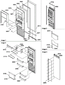 10 - Ref Door parts for Amana Refrigerator SBDT520SW / P1185103W W from AppliancePartsPros.com