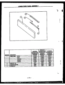 02 - Lower Fixed Panel Assy parts for Amana Range SBE22AAOCP / SBE22AAOC P from AppliancePartsPros.com