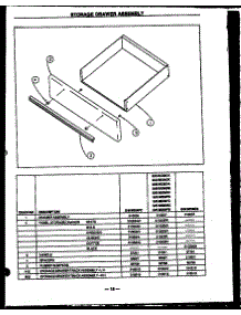 05 - Storage Drawer Assy parts for Amana Range SBE26DB from AppliancePartsPros.com