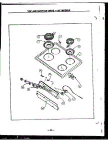 06 - Top An Surface Units-30`` Models parts for Amana Range SBE26DB from AppliancePartsPros.com