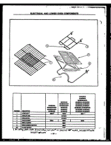 03 - Electrical And Lower Oven Components parts for Amana Range SBE26FB from AppliancePartsPros.com