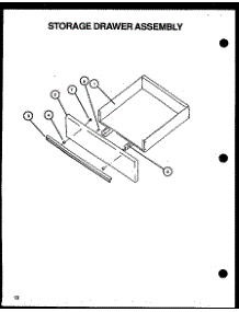 03 - Storage Drawer Assy parts for Amana Range SBE56FXW / P1137959N W from AppliancePartsPros.com