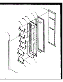 05 - Fz Door parts for Amana Refrigerator SBI20NE / P1162902W E from AppliancePartsPros.com