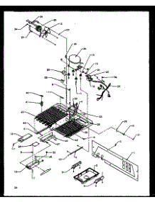 08 - Machine Compartment parts for Amana Refrigerator SBI20NE / P1162902W E from AppliancePartsPros.com