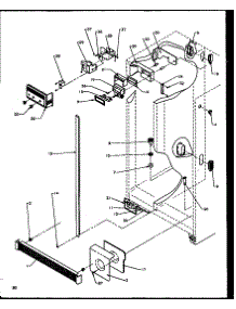 12 - Ref / Fz Controls And Cabinet Parts parts for Amana Refrigerator SBI20NE / P1162902W E from AppliancePartsPros.com