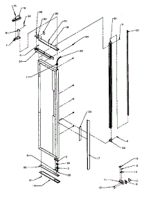 05 - Fz Door Hinge & Trim Parts parts for Amana Refrigerator SBI20QW / P1162905W W from AppliancePartsPros.com