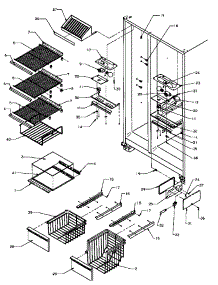 06 - Fz Shelving & Ref Light parts for Amana Refrigerator SBI20QW / P1162905W W from AppliancePartsPros.com