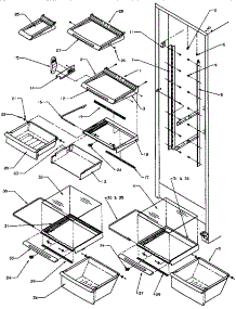 11 - Shelving And Drawers (Ref) parts for Amana Refrigerator SBI20S2E / P1190701W E from AppliancePartsPros.com