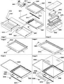 10 - Shelves, Deli, And Crisper Assemblies parts for Amana Refrigerator SBI20S2E / P1190703W E from AppliancePartsPros.com