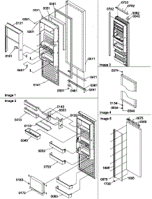 07 - Ref Door parts for Amana Refrigerator SBI20S2L / P1190703W L from AppliancePartsPros.com
