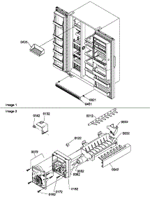 11 - Toe Grille And Ice Maker Parts parts for Amana Refrigerator SBI20S2L / P1190703W L from AppliancePartsPros.com