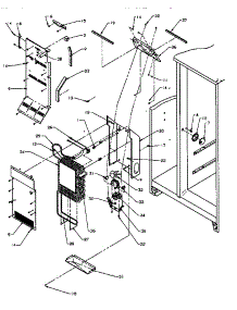 05 - Fz Evap And Air Handling parts for Amana Refrigerator SBI20S2W / P1190701W E from AppliancePartsPros.com