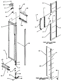 03 - Door Hinge And Trim (Frz) parts for Amana Refrigerator SBI20S2W / P1190701W W from AppliancePartsPros.com