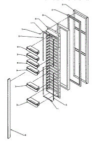07 - Fz Door parts for Amana Refrigerator SBI20S2W / P1190701W W from AppliancePartsPros.com