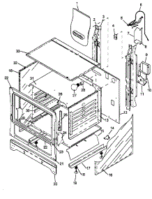 03 - Cabinet Assy parts for Amana Range SBJ26FX0 / P1143152N W from AppliancePartsPros.com