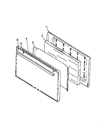 05 - Oven Door parts for Amana Range SBK22AX / P1142974N W from AppliancePartsPros.com