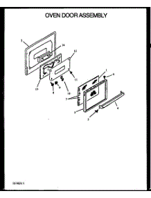 05 - Oven Door Assy parts for Amana Range SBK26CB / P1141113N W from AppliancePartsPros.com