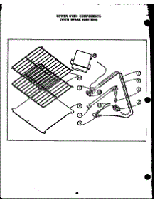 03 - Lower Oven Components parts for Amana Range SBK26FB from AppliancePartsPros.com