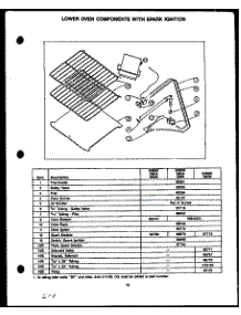 05 - Lower Oven Compnt With Spark Ign parts for Amana Range SBK39AA from AppliancePartsPros.com