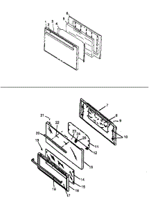 06 - Oven Door Assy-Solid Door parts for Amana Range SBP22AA0 / P1143057N W from AppliancePartsPros.com