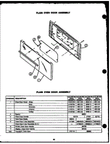 05 - Plain Oven Door Assy parts for Amana Range SBP24AA from AppliancePartsPros.com