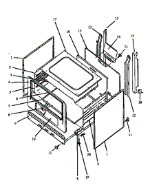 02 - Cabinet Assy parts for Amana Range SBP26ZZ / P1142795N L from AppliancePartsPros.com