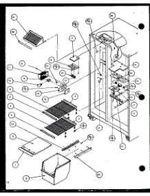 05 - Fz Shelving And Ref Light parts for Amana Refrigerator SCD19J / P7804508W from AppliancePartsPros.com