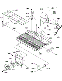 09 - Machine Compartment parts for Amana Refrigerator SCD22TBW / P1303511W W from AppliancePartsPros.com