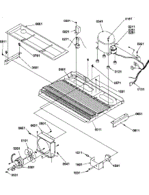 09 - Machine Compartment parts for Amana Refrigerator SCD22TBW / P1303515W W from AppliancePartsPros.com