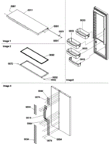 11 - Refrig Door & Trim And Handles parts for Amana Refrigerator SCD23VBL / P1315305W L from AppliancePartsPros.com