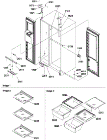 12 - Refrigerator / Freezer Lights And Hinges parts for Amana Refrigerator SCD23VBL / P1315305W L from AppliancePartsPros.com