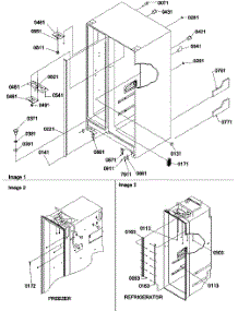 02 - Cabinet Parts parts for Amana Refrigerator SCD23VBW / P1315305W W from AppliancePartsPros.com