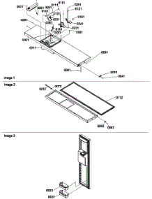 06 - Freezer Door parts for Amana Refrigerator SCD23VBW / P1315305W W from AppliancePartsPros.com