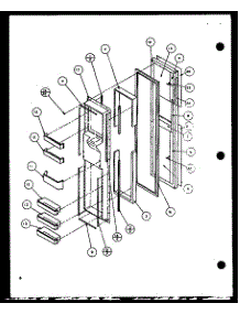 05 - Fz Door parts for Amana Refrigerator SCD25JB / P7870116W from AppliancePartsPros.com