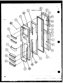 02 - Fz Door parts for Amana Refrigerator SCD25JP / P1116306W from AppliancePartsPros.com